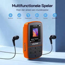 Outlet WOLFANG Odtwarzacz MP3 64 GB Bluetooth 5.2 klips sportowy