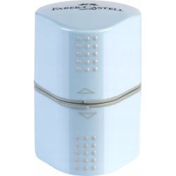 Outlet Faber Castell temperówka Grip 2001 Trio jumbo sky blue pojemnik