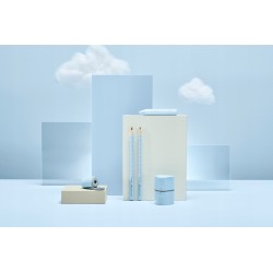 Outlet Faber Castell temperówka Grip 2001 Trio jumbo sky blue pojemnik