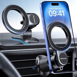 Outlet MIRACASE MAGNETYCZNY UCHWYT SAMOCHODOWY MAGSAFE OBROTOWY 360° CZARNY
