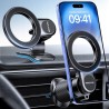 Outlet MIRACASE MAGNETYCZNY UCHWYT SAMOCHODOWY MAGSAFE OBROTOWY 360° CZARNY