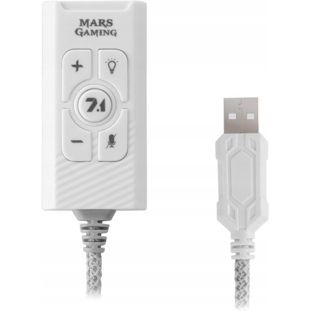 Outlet Mars Gaming MSC2W Zewnętrzna karta dźwiękowa USB 7.1 PS5 PS4 PC MAC