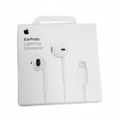 Outlet Słuchawki przewodowe douszne Apple EarPods (Lightning) białe dł.1.4m
