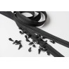 Outlet IPEA Zamek błyskawiczny 10m nylon + 22 metalowe suwaki 30mm czarny