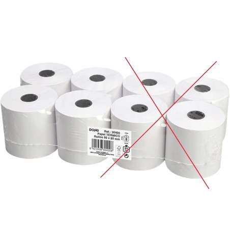 Outlet Dohe Rolki papieru termicznego 80x60 mm do drukarek fiskalnych 4 szt