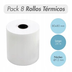 Outlet Dohe Rolki papieru termicznego 80x60 mm do drukarek fiskalnych 4 szt
