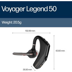Outlet POLY HP Voyager Legend 50 - zestaw słuchawkowy Bluetooth