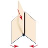 Outlet VELOFLEX 4944080 segregator A4 skórzany czarny, max. 150 arkuszy