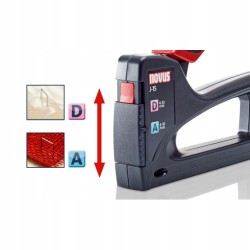 Outlet NOVUS J-15 zszywacz ręczny ABS plastik, zszywki A/D 4-10mm czarny