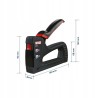 Outlet NOVUS J-15 zszywacz ręczny ABS plastik, zszywki A/D 4-10mm czarny