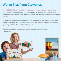 Outlet Tusze Clywenss 924 do HP OfficeJet Pro 8122e zamiennik 4 szt. OPIS