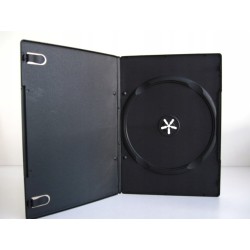 Outlet Pudełka DVD x1 na płyty 14 mm standard czarne 10 sztuk