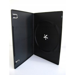 Outlet Pudełka DVD x1 na płyty 14 mm standard czarne 10 sztuk