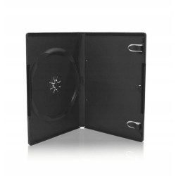 Outlet Pudełka DVD x1 na płyty 14 mm standard czarne 10 sztuk