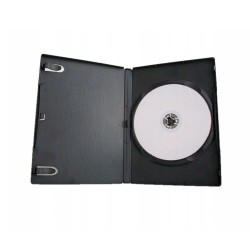 Outlet Pudełka DVD x1 na płyty 14 mm standard czarne 10 sztuk