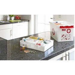 Outlet Organizer na leki pierwsza pomoc 5 przegródek 9L OPIS