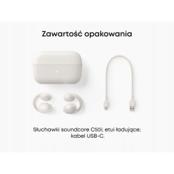 Outlet Słuchawki bezprzewodowe douszne Soundcore C50i