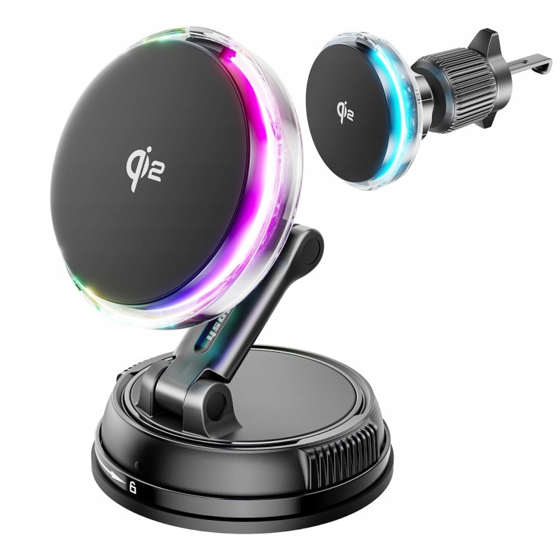 Outlet GuMosh Inteligentna Ładowarka Indukcyjna 15W z Chłodzeniem RGB