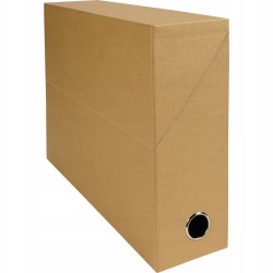 Outlet Pudło archiwizacyjne Exacompta 25,5 x 34 x 9 cm z pokrywą brązowe