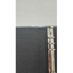 Outlet Estetyczny segregator A5 lniany twardy planer 2 szt. szary z logiem