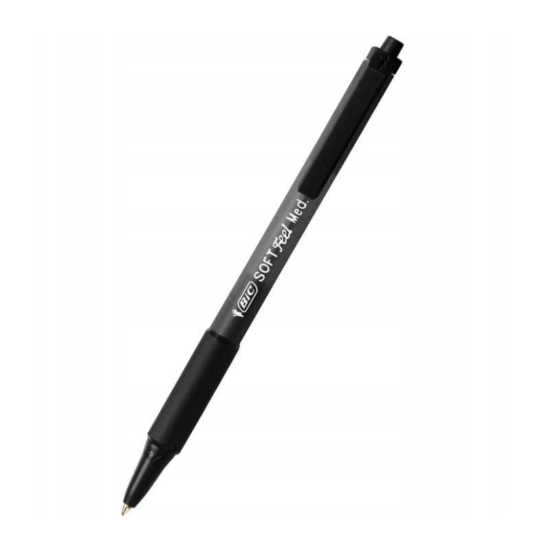 Długopis z przyciskiem BIC Soft Feel 1,0mm M czarny