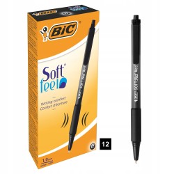 Długopis z przyciskiem BIC Soft Feel 1,0mm M czarny
