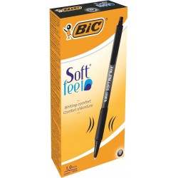 Długopis z przyciskiem BIC Soft Feel 1,0mm M czarny