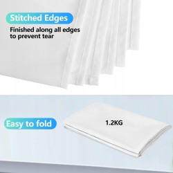 Outlet Tło fotograficzne JEBUTU 3x3m 1kg białe do produkcji wideo