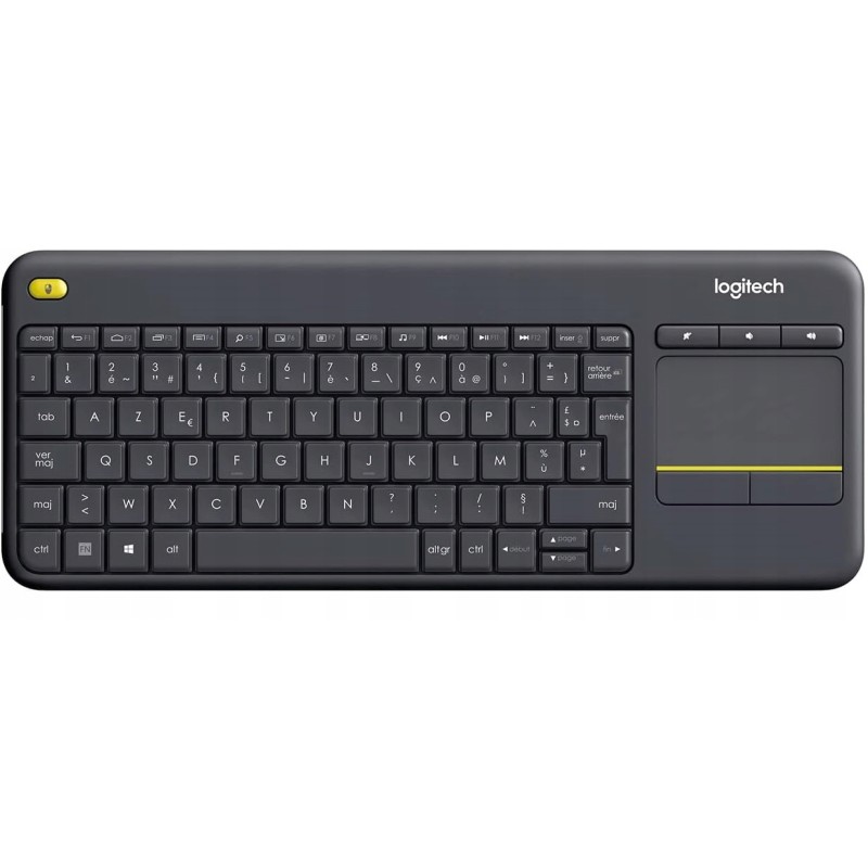 Outlet Logitech K400 Plus bezprzewodowa klawiatura układ AZERTY touchpad