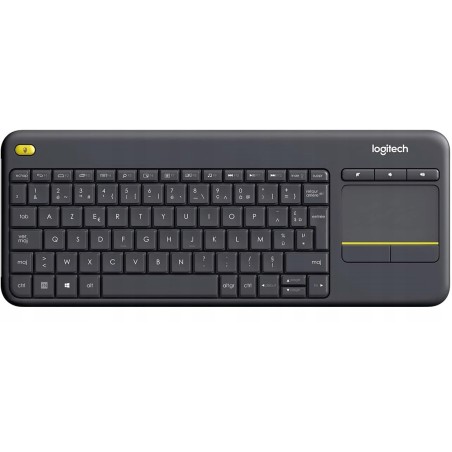 Outlet Logitech K400 Plus bezprzewodowa klawiatura układ AZERTY touchpad