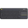 Outlet Logitech K400 Plus bezprzewodowa klawiatura układ AZERTY touchpad