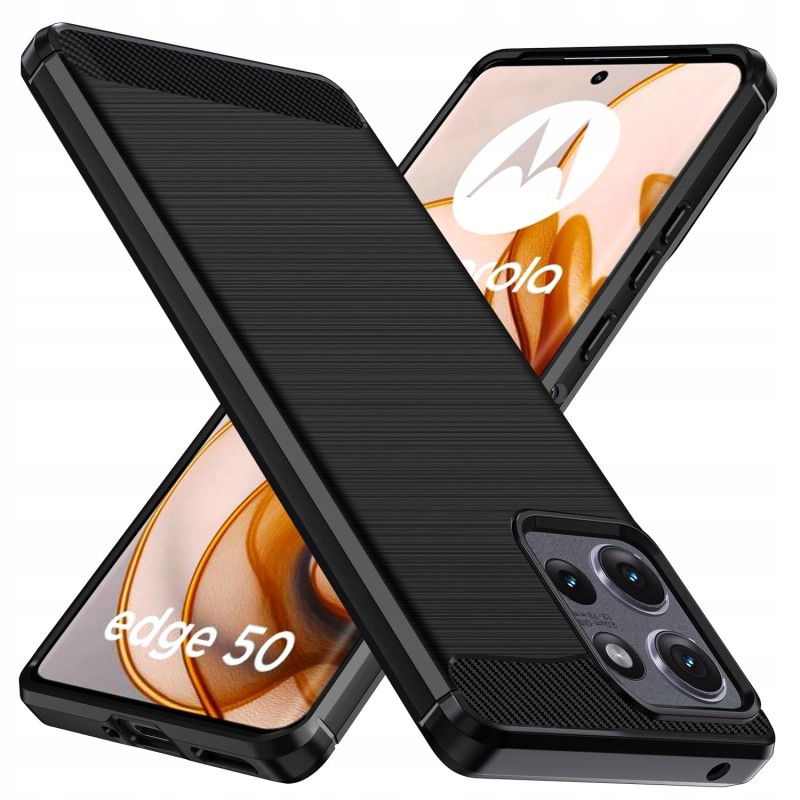 Outlet iVoler etui silikonowe czarne do Motorola Moto Edge 50 odporne