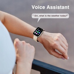 Outlet BRIBEJAT Smartwatch 2,0'' z funkcja rozmowy GPS krokomierzem beżowy