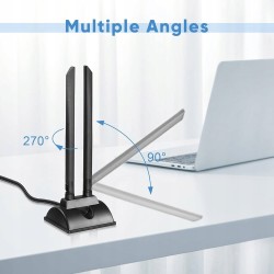 Outlet Bingfu Antena 4G LTE SMA TS9 6dBi z podstawą magnetyczną do routerów