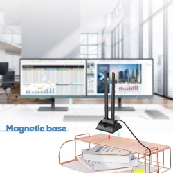 Outlet Bingfu Antena 4G LTE SMA TS9 6dBi z podstawą magnetyczną do routerów