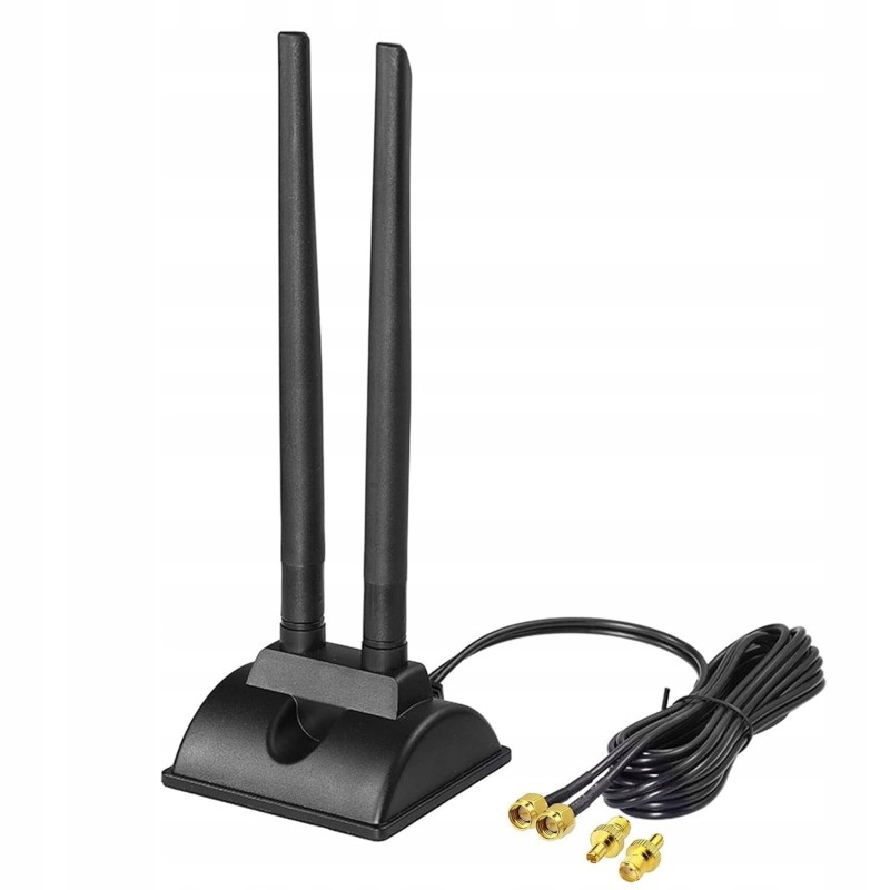 Outlet Bingfu Antena 4G LTE SMA TS9 6dBi z podstawą magnetyczną do routerów