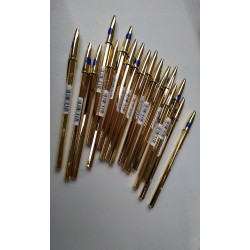 Outlet DŁUGOPIS BIC CRISTAL SHINE ZŁOTY 14 SZT NIEBIESKI