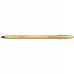 Outlet DŁUGOPIS BIC CRISTAL SHINE ZŁOTY 14 SZT NIEBIESKI