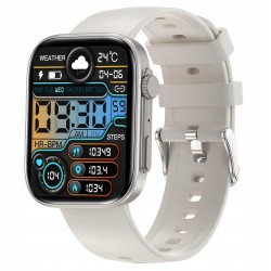 Outlet BRIBEJAT Smartwatch 2,01" z rozmowami, GPS, krokomierzem, beżowy