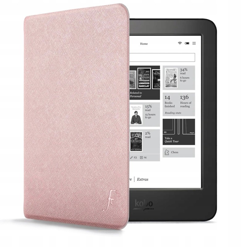 Outlet Forefront Cases etui do Kobo Libra Color - Smukłe, lekkie, różowe