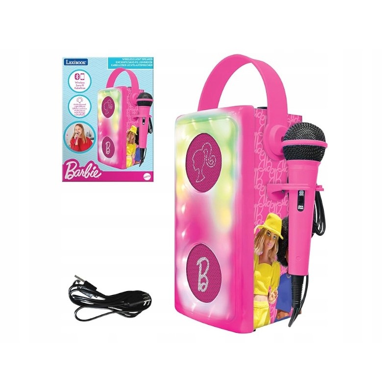 Outlet Lexibook Barbie Przenośny głośnik Bluetooth z mikrofonem OPIS