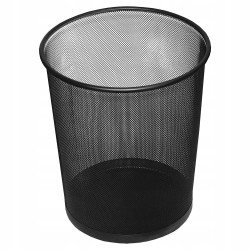 Outlet Kosz na śmieci metalowy Leviatan 12 l czarny