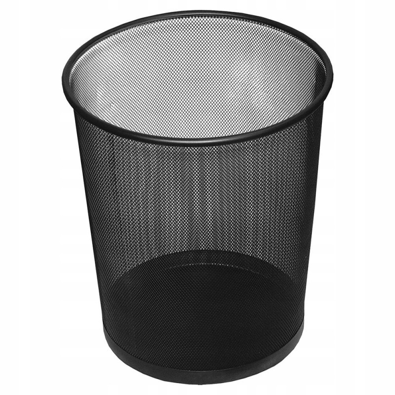 Outlet Kosz na śmieci metalowy Leviatan 12 l czarny