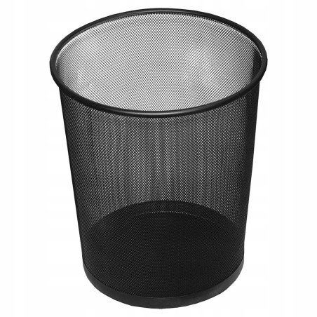 Outlet Kosz na śmieci metalowy Leviatan 12 l czarny