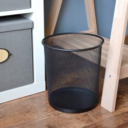 Outlet Kosz na śmieci metalowy Leviatan 12 l czarny