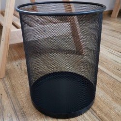 Outlet Kosz na śmieci metalowy Leviatan 12 l czarny