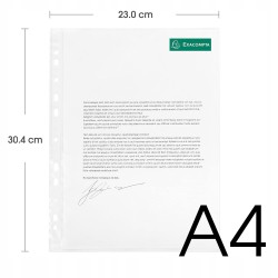 Outlet Exacompta 5100E koszulki na dokumenty A4 100 szt. przezroczyste