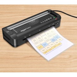 USZKODZONY Laminator AmazonBasic B09Q9679P1 3w1 na gorąco Czarne