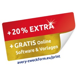 Outlet Avery Zweckform 3490 etykiet do nadruku Samoprzylepne etykiety do