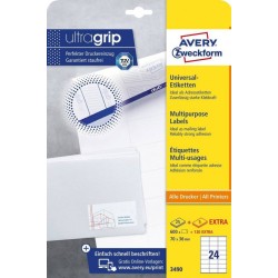 Outlet Avery Zweckform 3490 etykiet do nadruku Samoprzylepne etykiety do